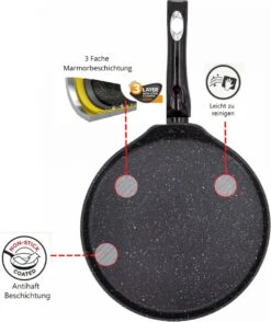 Pannenkoekenpan Antiaanbak - Inductie Marmer - 28cm 10 Pannenkoekenpan Antiaanbak - Inductie Marmer - 28cm -PannenPunt Aanbiedingen Winkel 1009x1200