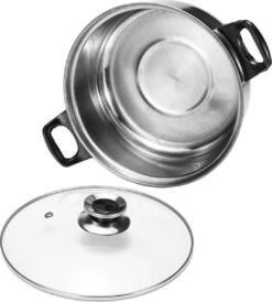 KitchenPrince 12-Delige Pannenset RVS - Pottenset - Kookpannen - Koekenpan - Steelpan - Bakpan - PFAS-Vrij - Pannenset - Pannenset Inductie - Antiaanbaklaag - Koekenpannenset -PannenPunt Aanbiedingen Winkel 1082x1200 1