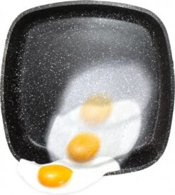 Herenthal Dubbele Grillpan - Ø 28 Cm - Koekenpan - Keramische Pan - Marmeren Coating Met Antiaanbaklaag - PFAS & PFOA Vrij - Pan - Grill - Vermindert Geur, Rook En Oliespatten - Zilver -PannenPunt Aanbiedingen Winkel 1082x1200