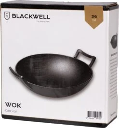 Blackwell Wadjan Wokpan - Gietijzer - 36 Cm - Zwart -PannenPunt Aanbiedingen Winkel 1123x1200