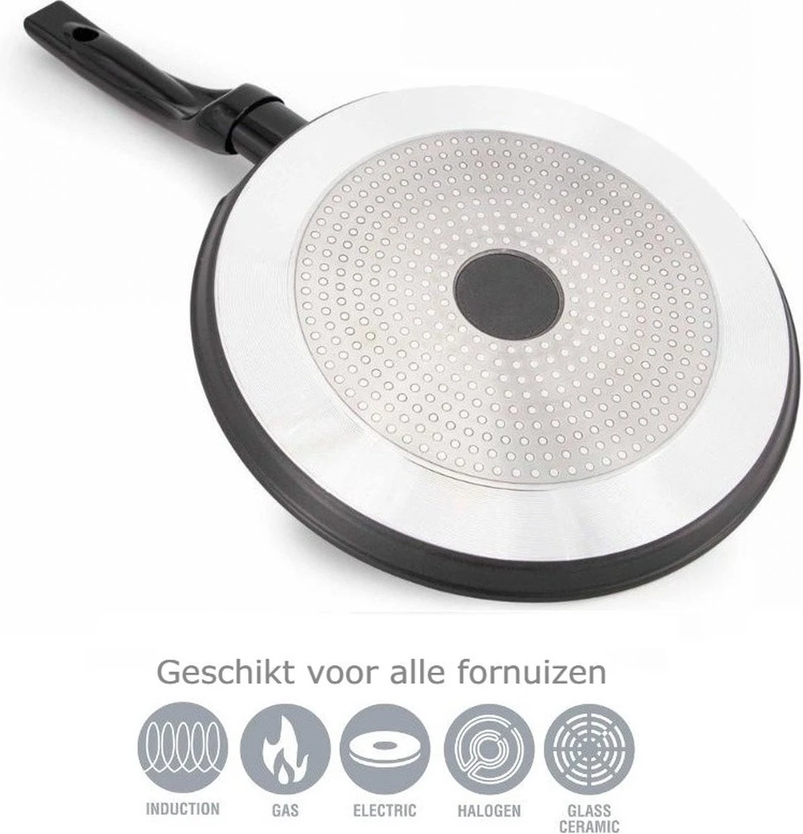 Pannenkoekenpan Antiaanbak - Inductie Marmer - 28cm 5 Pannenkoekenpan Antiaanbak - Inductie Marmer - 28cm - Afbeelding 5