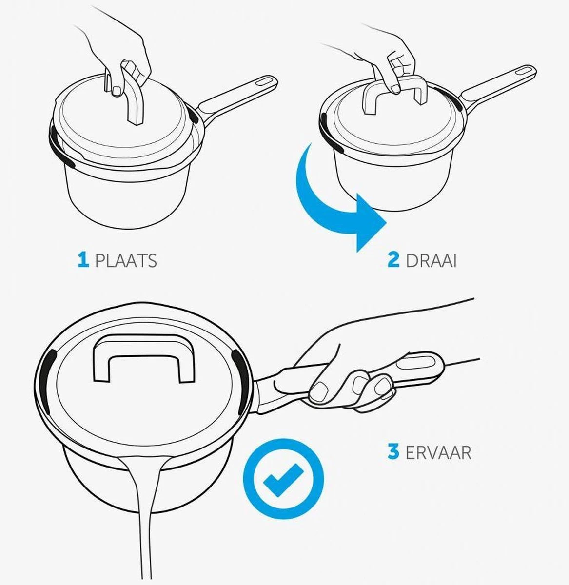 BK Flow Cool Pannenset - 9-delig - Veilig Afgietsysteem - Inductie 5 BK Flow Cool Pannenset - 9-delig - Veilig Afgietsysteem - Inductie - Afbeelding 5