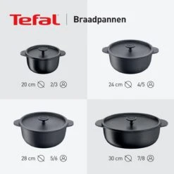 Tefal Trattoria Braadpan - Ø28 Cm - Inclusief Deksel -PannenPunt Aanbiedingen Winkel 1194x1200 3