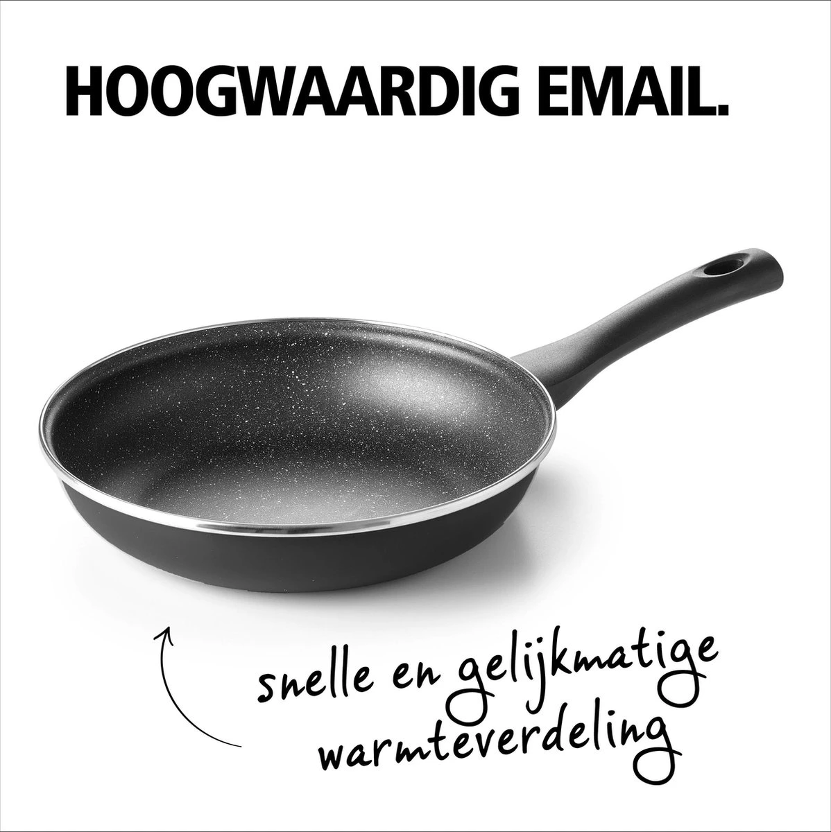 BRABANTIA LIVING Koekenpan - Ø 20 Cm - Antiaanbak - Inductie - Zwart 1 BRABANTIA LIVING Koekenpan - Ø 20 Cm - Antiaanbak - Inductie - Zwart