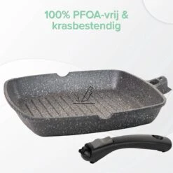 Coninx Grillpan 28CM - Steakpan - Afneembare Handgreep - PFAS-vrij - Grijs 12 Coninx Grillpan 28CM - Steakpan - Afneembare Handgreep - PFAS-vrij - Grijs -PannenPunt Aanbiedingen Winkel 1198x1200 22
