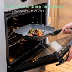 Coninx Grillpan 28CM - Steakpan - Afneembare Handgreep - PFAS-vrij - Grijs 15 Coninx Grillpan 28CM - Steakpan - Afneembare Handgreep - PFAS-vrij - Grijs -PannenPunt Aanbiedingen Winkel 1198x1200 23