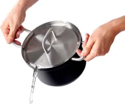 BK Q-linair Master Black Kookpannenset - 4-delig - Veilig Afgietsysteem - Inductie -PannenPunt Aanbiedingen Winkel 1200x1002