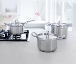 BK Q-linair Master RVS Pannenset - 5-delig - Veilig Afgietsysteem -PannenPunt Aanbiedingen Winkel 1200x1008