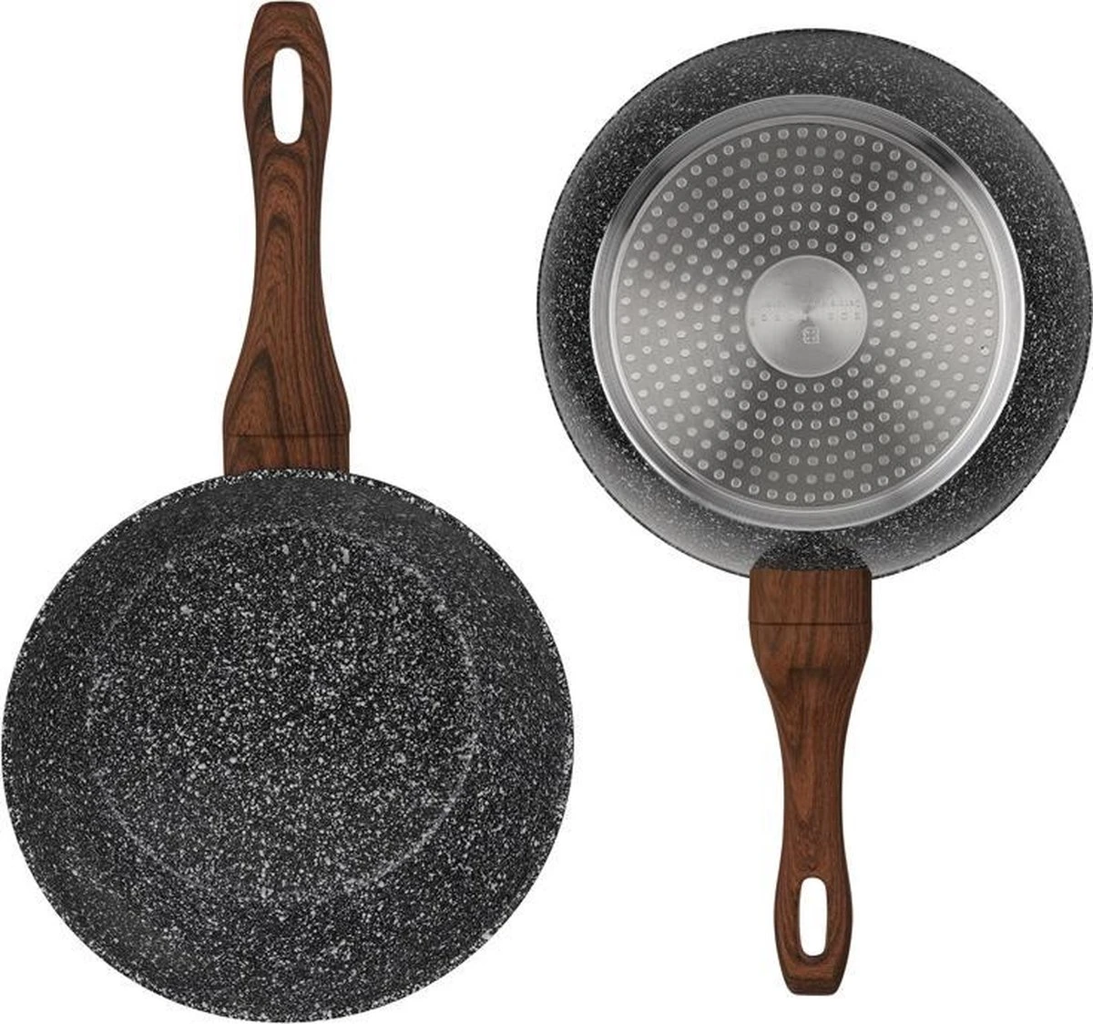 Edënbërg Stonetec Line - Wokpan Keramisch - 24 Cm - 3-laags Anti-aanbaklaag! 3 Edënbërg Stonetec Line - Wokpan Keramisch - 24 Cm - 3-laags Anti-aanbaklaag! - Afbeelding 3