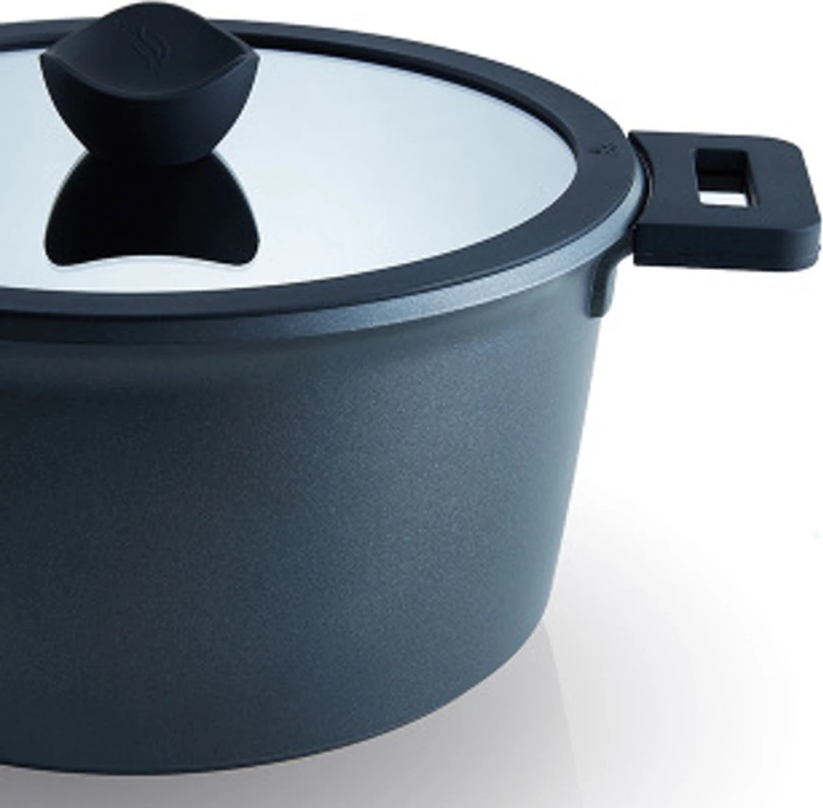 The White Series - Keramische Pannenset Met Glazen Deksels - Inclusief Set Vershoudbakjes - Zwart 5 The White Series - Keramische Pannenset Met Glazen Deksels - Inclusief Set Vershoudbakjes - Zwart - Afbeelding 5