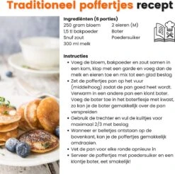 Kicinn Poffertjespan - Poffertjesmaker - Poffertjespan Inductie - Ø 24 Cm - 19 Poffertjes - Inclusief Handvaten -PannenPunt Aanbiedingen Winkel 1200x1194 3