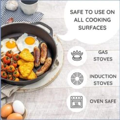 Nuovva Cast Iron Skillet / Gietijzeren Pan - 32cm -PannenPunt Aanbiedingen Winkel 1200x1195 2