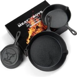 Gietijzeren Pannenset - Cast Iron Skillets - BBQ Skilletset -PannenPunt Aanbiedingen Winkel 1200x1198