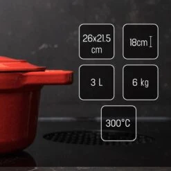 Daumonet Bocuse Rouge Gietijzeren Braadpan - Sudderpan Kersen Rood - Ovaal - Ø 29 Cm - 3 Liter - PFAS & PFOA Vrij - Emaille - Geschikt Voor Alle Warmtebronnen - Elektrisch - Gas - Halogeen - Inductie - Keramisch - Vaatwasserbestendig 16 Daumonet Bocuse Rouge Gietijzeren Braadpan - Sudderpan Kersen Rood - Ovaal - Ø 29 Cm - 3 Liter - PFAS & PFOA Vrij - Emaille - Geschikt Voor Alle Warmtebronnen - Elektrisch - Gas - Halogeen - Inductie - Keramisch - Vaatwasserbestendig -PannenPunt Aanbiedingen Winkel 1200x1199 23