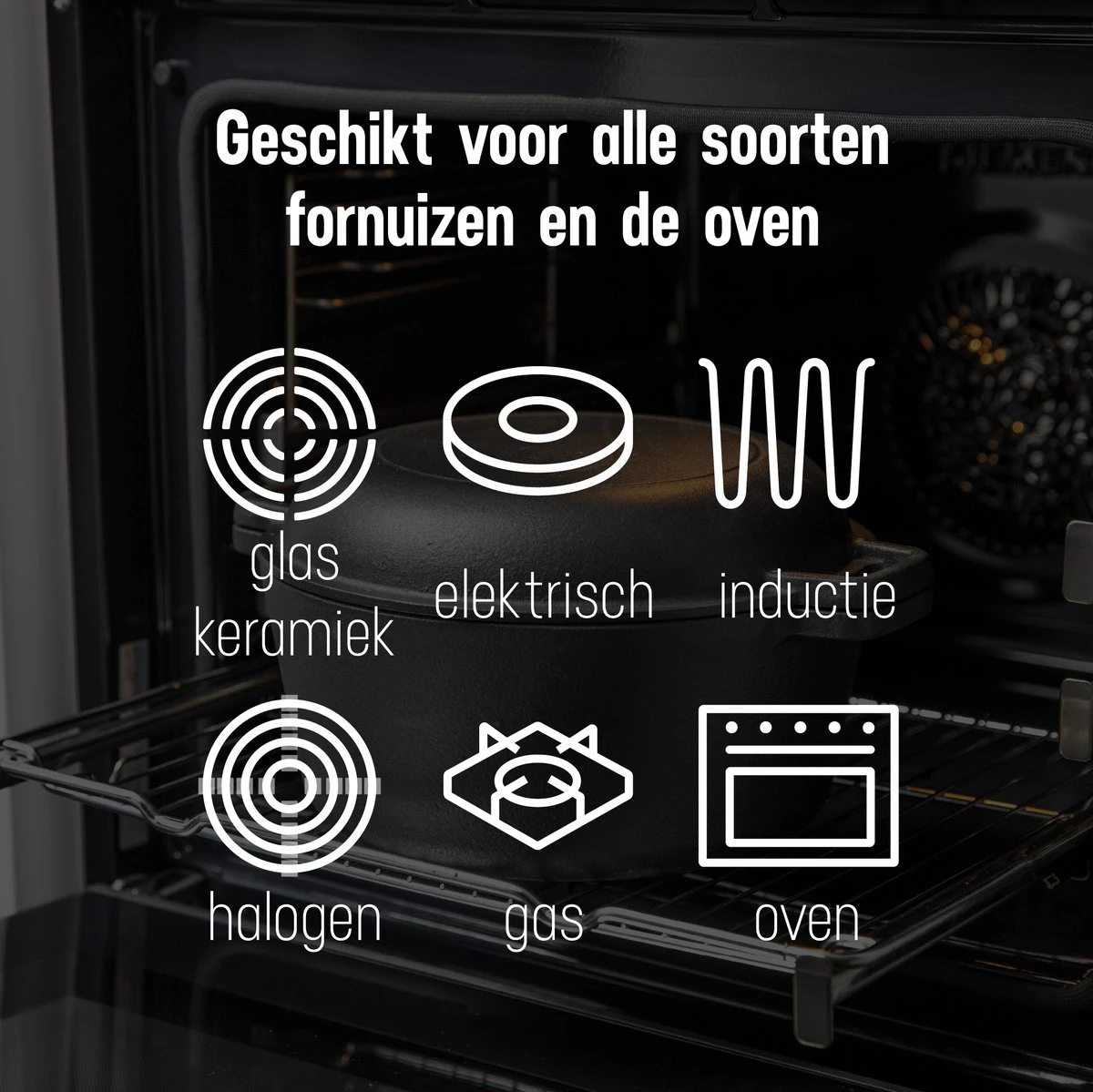 Daumonet Ducasse Gietijzeren Double Use Braadpan - Combi Sudderpan Zwart - 2-in-1 Bak- En Braadpan - PFAS & PFOA Vrij - Rond - Ø 26 Cm - 4,4 Liter - Emaille - Alle Warmtebronnen - Elektrisch - Gas - Halogeen - Inductie - Keramisch 10 Daumonet Ducasse Gietijzeren Double Use Braadpan - Combi Sudderpan Zwart - 2-in-1 Bak- En Braadpan - PFAS & PFOA Vrij - Rond - Ø 26 Cm - 4,4 Liter - Emaille - Alle Warmtebronnen - Elektrisch - Gas - Halogeen - Inductie - Keramisch - Afbeelding 10