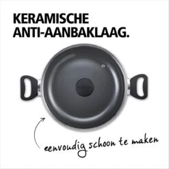 BRABANTIA INDU+ Hapjespan - Keramische Antiaanbaklaag - Met Deksel - Ø 28 Cm - Inductie - Pfas Vrij -PannenPunt Aanbiedingen Winkel 1200x1200 1022