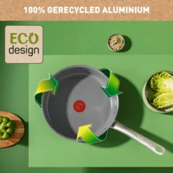 Tefal Renew+ Keramische Hapjespan - Ø 24 Cm - Met Deksel -PannenPunt Aanbiedingen Winkel 1200x1200 1045