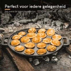 Ocina Poffertjespan– 19 Poffertjes – Poffertjesmaker – Poffertjespan Inductie – Poffertjespan Electrisch – Gietijzeren Pan – Inclusief Warmtebestendige Handvaten– Gratis Receptenboek -PannenPunt Aanbiedingen Winkel 1200x1200 1086