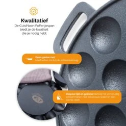 CuisiNoon® Poffertjespan Premium - Complete Poffertjesmaker Set - Inclusief Bakboek 10 CuisiNoon® Poffertjespan Premium - Complete Poffertjesmaker Set - Inclusief Bakboek -PannenPunt Aanbiedingen Winkel 1200x1200 1090