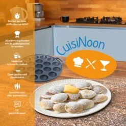 CuisiNoon® Poffertjespan Premium - Complete Poffertjesmaker Set - Inclusief Bakboek 12 CuisiNoon® Poffertjespan Premium - Complete Poffertjesmaker Set - Inclusief Bakboek -PannenPunt Aanbiedingen Winkel 1200x1200 1092