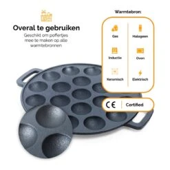 CuisiNoon® Poffertjespan Premium - Complete Poffertjesmaker Set - Inclusief Bakboek 14 CuisiNoon® Poffertjespan Premium - Complete Poffertjesmaker Set - Inclusief Bakboek -PannenPunt Aanbiedingen Winkel 1200x1200 1094
