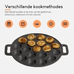 Ocina Poffertjespan – Combo Pack – 19 Poffertjes – Poffertjesmaker – Poffertjespan Inductie – Poffertjespan Electrisch – Gietijzeren Pan - Inclusief Doseerfles, Handvaten, 6x Poffertjesvorken En Invetkwast – Gratis Receptenboek 13 Ocina Poffertjespan – Combo Pack – 19 Poffertjes – Poffertjesmaker – Poffertjespan Inductie – Poffertjespan Electrisch – Gietijzeren Pan - Inclusief Doseerfles, Handvaten, 6x Poffertjesvorken En Invetkwast – Gratis Receptenboek -PannenPunt Aanbiedingen Winkel 1200x1200 1115