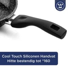 Westinghouse Grillpan - Ø 28 Cm - Zwart Marmer - Geschikt Voor Alle Warmtebronnen Inclusief Inductie - Steakpan Met Antiaanbaklaag- Aluminium -PannenPunt Aanbiedingen Winkel 1200x1200 1166