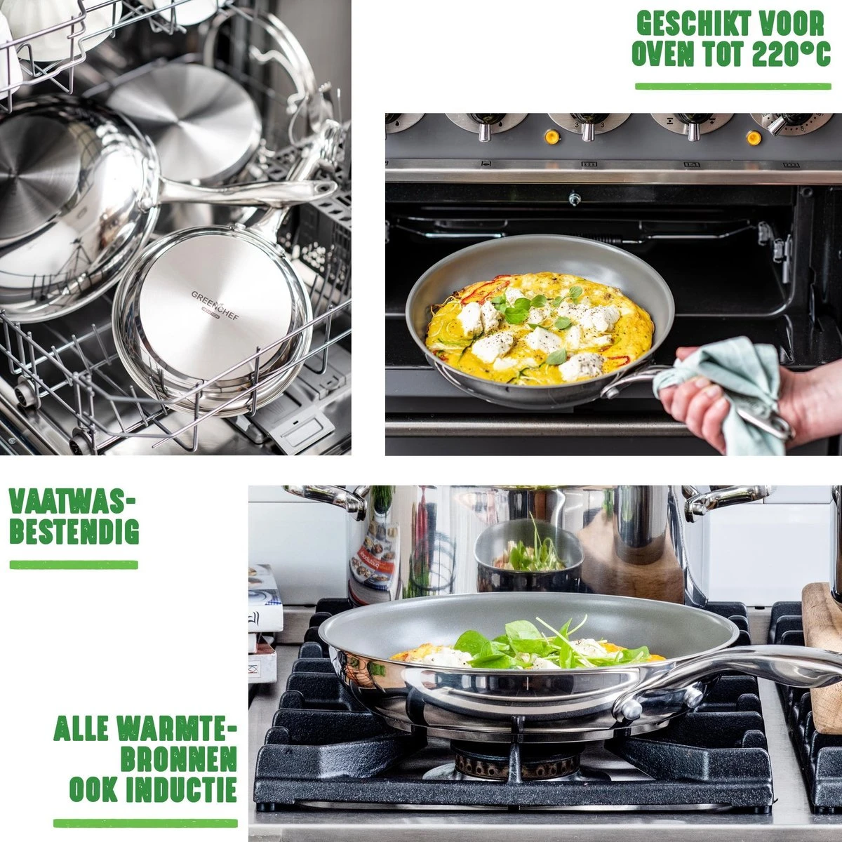 GreenChef Profile Plus Kookpan - 24cm - Inductie 7 GreenChef Profile Plus Kookpan - 24cm - Inductie - Afbeelding 7