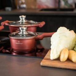 Herenthal Pannenset Inductie - Luxe 10-delige Koekenpan Inductie - Voor Alle Warmtebronnen - Pannen Met Glazen Deksels En Koudgrepen - Burgundy 14 Herenthal Pannenset Inductie - Luxe 10-delige Koekenpan Inductie - Voor Alle Warmtebronnen - Pannen Met Glazen Deksels En Koudgrepen - Burgundy -PannenPunt Aanbiedingen Winkel 1200x1200 121