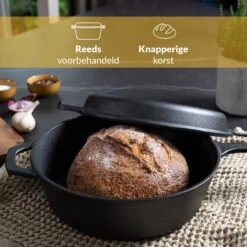 Chefarone Gietijzeren Pan - 2-in-1 Braadpan Inclusief Deksel - Geschikt Voor Alle Warmtebronnen -PannenPunt Aanbiedingen Winkel 1200x1200 1295