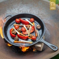 Chefarone Gietijzeren Pan - 2-in-1 Braadpan Inclusief Deksel - Geschikt Voor Alle Warmtebronnen -PannenPunt Aanbiedingen Winkel 1200x1200 1300