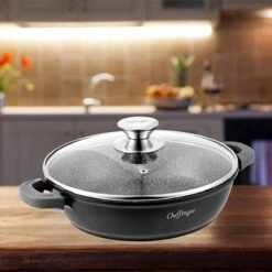 Cheffinger 28cm Lage Kookpot / Braadpan - CF-SC28 -PannenPunt Aanbiedingen Winkel 1200x1200 1307