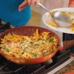 Livington Copper & Stone Pan - 24cm Koekenpan- Anti-aanbaklaag En Krasbestendig - Graniet Look - Binnenste Steenlaag Voor Perfecte Warmteverdeling - Geschikt Voor Ceran, Gas, Elektrisch, Inductie -PannenPunt Aanbiedingen Winkel 1200x1200 1429