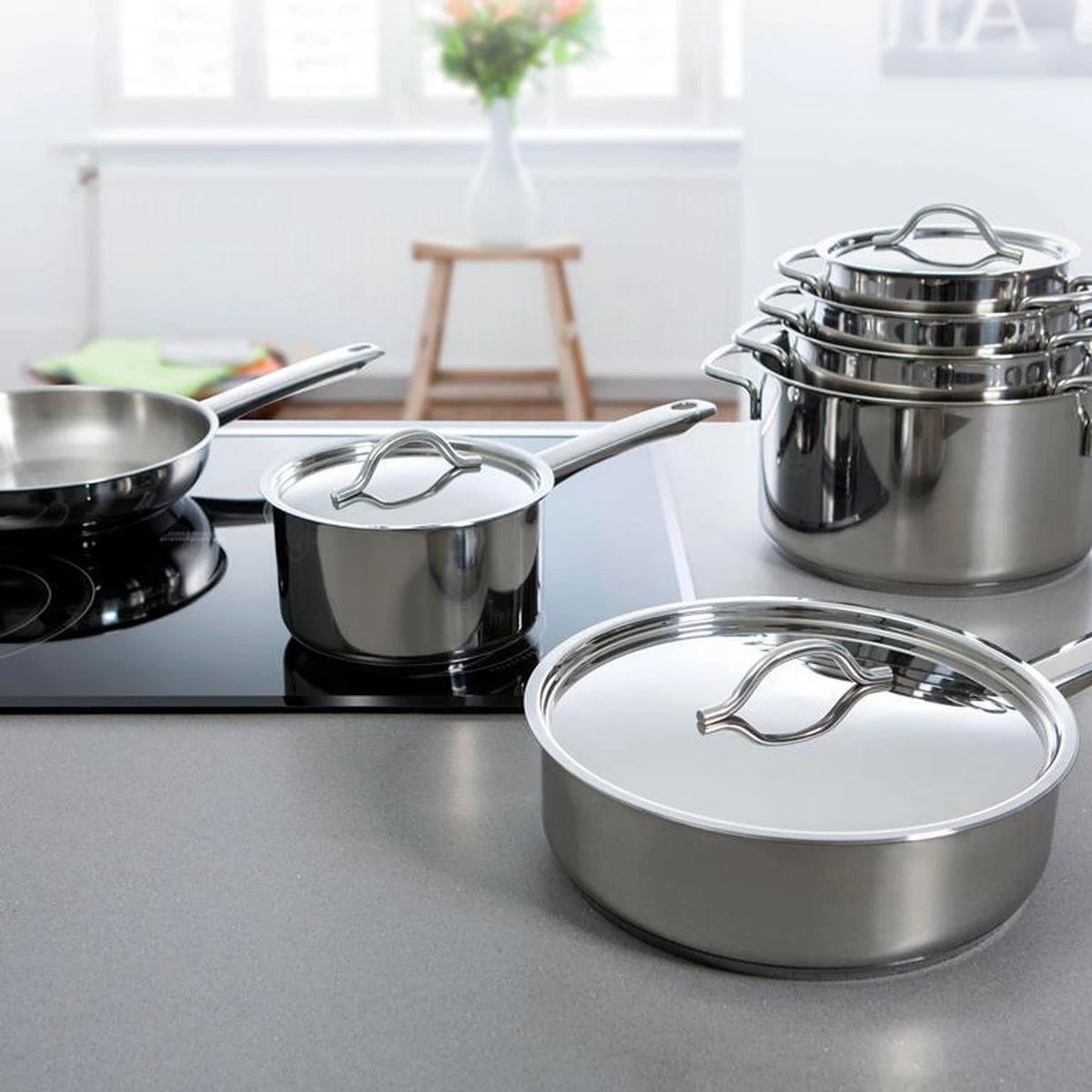 BK Profiline Kookpan Ø 14 Cm - RVS - Inductie 5 BK Profiline Kookpan Ø 14 Cm - RVS - Inductie - Afbeelding 5