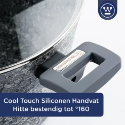 Westinghouse Kookpan/Braadpan Inductie - Ø 28 Cm - Grijs Graniet - Met Deksel - PFOA Vrij -PannenPunt Aanbiedingen Winkel 1200x1200 151