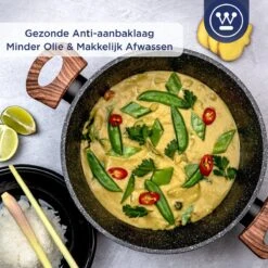 Westinghouse Kookpan/Braadpan Inductie - Ø 24 Cm - Zwart Marmer - Speciale Editie -PannenPunt Aanbiedingen Winkel 1200x1200 16