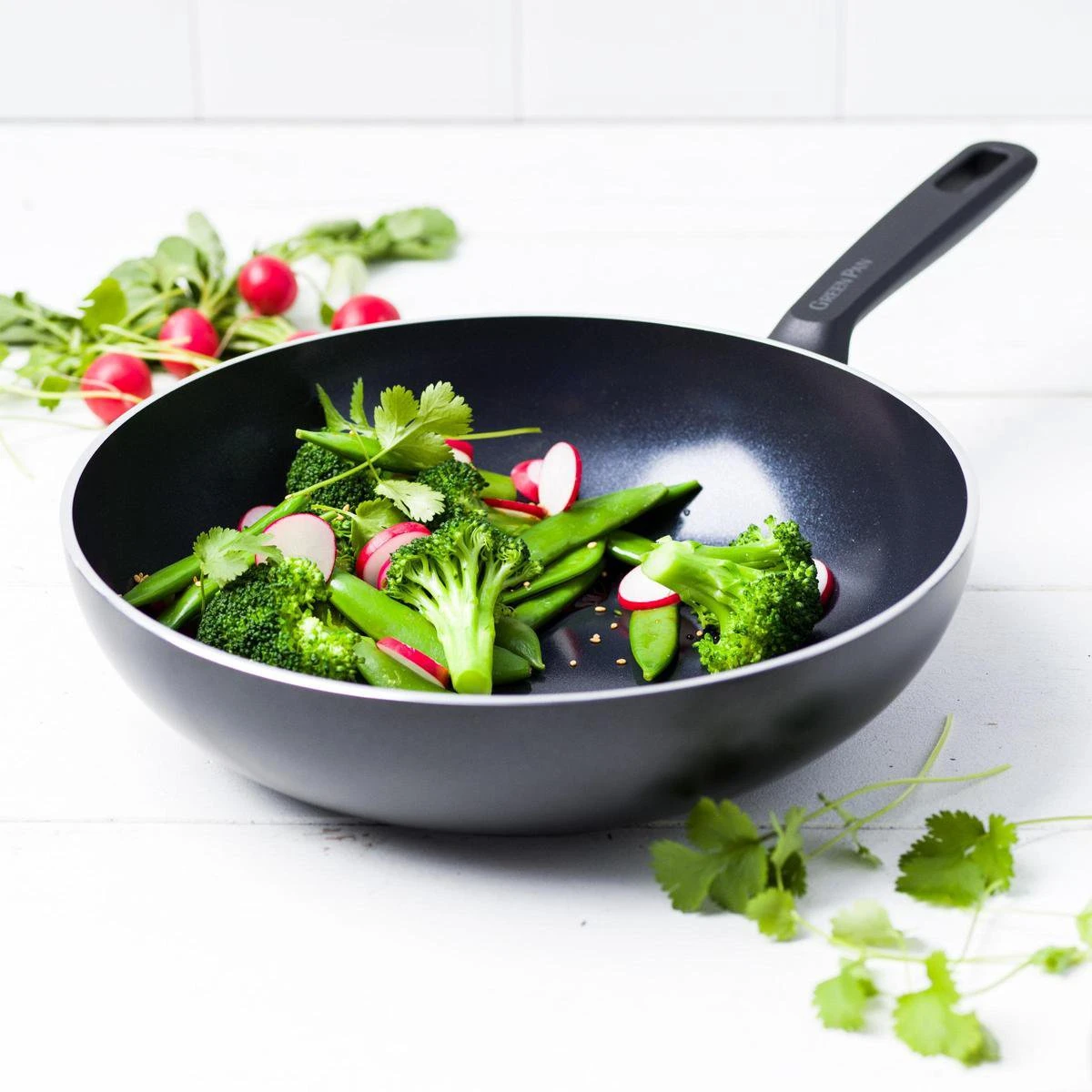 GreenPan Memphis Keramische Wokpan - Ø 28 Cm - PFAS-vrij 10 GreenPan Memphis Keramische Wokpan - Ø 28 Cm - PFAS-vrij - Afbeelding 10