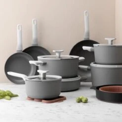 BergHOFF Leo Hapjespan Stone - 28 Cm - Met Glazen Deksel 7 BergHOFF Leo Hapjespan Stone - 28 Cm - Met Glazen Deksel -PannenPunt Aanbiedingen Winkel 1200x1200 278