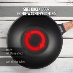 Rosmarino Black Line - Wokpan - Ø30cm - 100% PFAS & PFOA Vrij - Gegoten Aluminium - Non-stick Minerale Coating - Ergonomische Handgreep - Geschikt Voor Alle Warmtebronnen & Vaatwasser 20 Rosmarino Black Line - Wokpan - Ø30cm - 100% PFAS & PFOA Vrij - Gegoten Aluminium - Non-stick Minerale Coating - Ergonomische Handgreep - Geschikt Voor Alle Warmtebronnen & Vaatwasser -PannenPunt Aanbiedingen Winkel 1200x1200 351