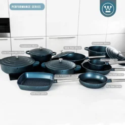 Westinghouse Performance Series - Wokpan Inductie - 28cm Luxe Wok Met Deksel - Blauw - Geschikt Voor Alle Warmtebronnen -PannenPunt Aanbiedingen Winkel 1200x1200 376