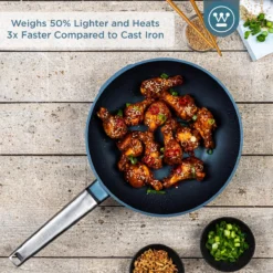 Westinghouse Performance Series - Wokpan Inductie - 28cm Luxe Wok Met Deksel - Blauw - Geschikt Voor Alle Warmtebronnen -PannenPunt Aanbiedingen Winkel 1200x1200 378