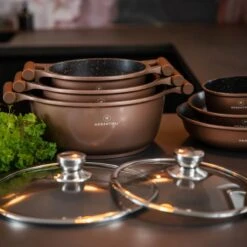 Herenthal Inductie Pannenset- Luxe 10-delige Koekenpannenset - Voor Alle Warmtebronnen - Met Glazen Deksels - Koper -PannenPunt Aanbiedingen Winkel 1200x1200 38