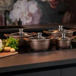 Herenthal Inductie Pannenset- Luxe 10-delige Koekenpannenset - Voor Alle Warmtebronnen - Met Glazen Deksels - Koper -PannenPunt Aanbiedingen Winkel 1200x1200 42