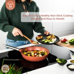 Westinghouse Performance Series - Koekenpan Inductie 28cm - Oven Geschikt - Rood - Geschikt Voor Alle Warmtebronnen -PannenPunt Aanbiedingen Winkel 1200x1200 429