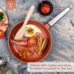 Westinghouse Performance Series - Koekenpan Inductie 28cm - Oven Geschikt - Rood - Geschikt Voor Alle Warmtebronnen -PannenPunt Aanbiedingen Winkel 1200x1200 430