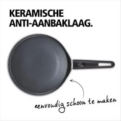 BRABANTIA INDU+ Pannenkoekenpan - Keramische Antiaanbaklaag - Ø 24 Cm - Inductie - Pfas Vrij -PannenPunt Aanbiedingen Winkel 1200x1200 460