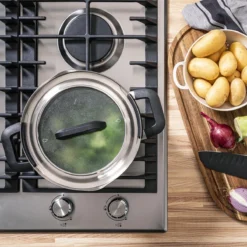 BK Flow Cool Black Glas Kookpannenset - 4-delig - Zwart - Glazen Deksel - Veilig Afgietsysteem - Inductie -PannenPunt Aanbiedingen Winkel 1200x1200 48