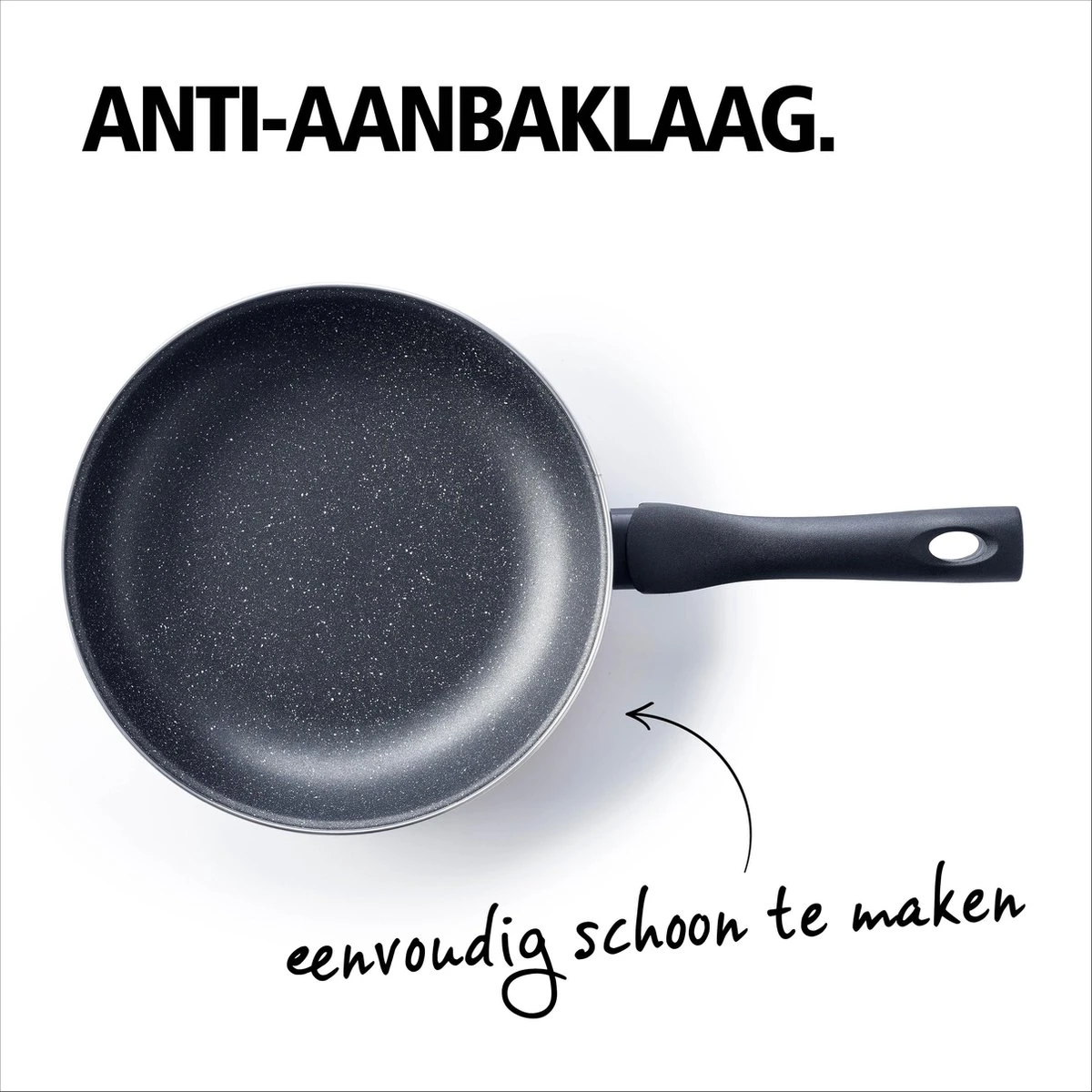 BRABANTIA LIVING Koekenpan - Ø 20 Cm - Antiaanbak - Inductie - Zwart 2 BRABANTIA LIVING Koekenpan - Ø 20 Cm - Antiaanbak - Inductie - Zwart - Afbeelding 2