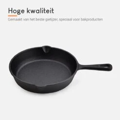Ocina Gietijzeren Pan – Set Van 3 Stuks – ø25cm, ø19.5cm En ø16cm - Skillet - Koekenpan – Hapjespan – Koekenpan Inductie – Koekenpannenset - Gietijzeren Pan Bbq - Gietijzer - Incl. Receptenboek -PannenPunt Aanbiedingen Winkel 1200x1200 798
