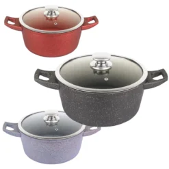 Royalty Line - Marble Soep/braadpan - Met Glazen Deksel Zwart - 20 CM. RL-BS20ML -PannenPunt Aanbiedingen Winkel 1200x1200 82